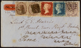 STAMP - 1861 (6th June) Envelope (pre-directed â€˜VIA SOUTHAMPTONâ€™ But This Erased And M/s â€˜Via Marseillesâ€™ Added) - ...-1840 Voorlopers