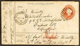 STAMP - 1881 (11th April) A Printed INDIA 9p Soldiersâ€™ Postal Stationery Envelope From A Soldier In The 4th Bn., The R - ...-1840 Precursori