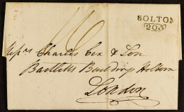 STAMP - 1807 (3 Sept) EL With Very Fine 'BOLTON / 203' - ...-1840 Préphilatélie