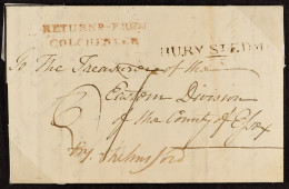 STAMP - 1810 (30 Nov) EL To 'The Treasurer Of The Eastern Division Of The County Of Essex' With Very Fine Red 'RETURNEd  - ...-1840 Vorläufer