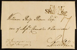 STAMP - DEAL SHIP LETTER 1775 (May) Entire Letter From The Grange Hill Estate In Jamaica To London, 'pr. Jamaica,Â Capt. - ...-1840 Vorläufer