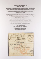 STAMP - LONDON SHIP LETTER 1823 (Dec) Entire Letter To A Cadet In Bengal, India, Showing Fair 'LONDON POST PAID SHIP LR' - ...-1840 Préphilatélie