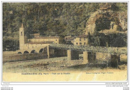 010me   06 ROQUEBILLIERE PONT SUR LA VESUBIE (PAPIER TOILE) - Roquebilliere