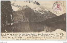 12ch   NEW ZEALAND DOME RANGE LAKE TE ANAU (DOS NON DIVISE) - Nouvelle-Zélande