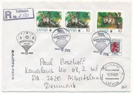 SC Registered Cover Abroad / Hot-air Balloon Festival Sigulda, PH-H5L Bizbizmārīte - 18 May 1996 Turaida, Latvia - Lettonie