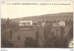 12Gr    69  St JEAN LA BUSSIERE CHATEAU ET FERME DE BEAUGRAND - Amplepuis