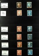 1840-1863 LINE ENGRAVED COLLECTION Incl. 1840 1d And 2d Each With Four Margins, Small Crown Perf. 16 And 14 1d And 2d, S - Andere & Zonder Classificatie