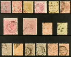 1855 - 1880 USED COLLECTION WITH CHOICE QUALITY. A Collection On 12 Album Pages Of Almost Entirely Lightly Used Stamps W - Sonstige & Ohne Zuordnung