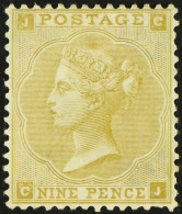 1862-64 9d Straw Small Corner Letters, SG 87, Mint Large Part OG, Well- Centered And Fresh, Short Perf At Base. Cat Â£40 - Autres & Non Classés