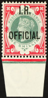 I.R. OFFICIAL 1901 1s Green And Carmine, SG O19, Mint Lightly Hinged (appears Never Hinged At First Glance), Large Part  - Autres & Non Classés