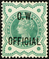 O.W. OFFICIAL 1902 Â½d Blue-green, SG O32, Mint Large Part OG. Wenvoe Certificate. Cat Â£475. - Other & Unclassified