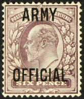 ARMY OFFICIAL 1903 6d Pale Dull Purple, SG O52, Mint, Large Part OG With Paper And Gum Slightly Toned (not Obvious). Wen - Autres & Non Classés