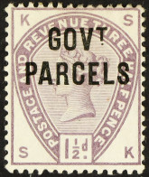 GOVT. PARCELS 1886 1Â½d Lilac, SG O61, Mint Lightly Hinged, Large Part OG. Wenvoe Certificate. Cat Â£400. - Other & Unclassified