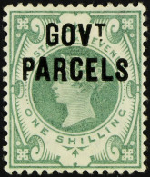 GOVT. PARCELS 1890 1s Dull Green, SG O68, Mint Lightly Hinged, Large Part OG. Wenvoe Certificate. Cat Â£700. - Other & Unclassified