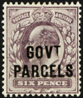 GOVT. PARCELS 1902 6d Pale Dull Purple, SG O76, Mint Lightly Hinged, Large Part OG. Wenvoe Certificate. Cat Â£275. - Sonstige & Ohne Zuordnung