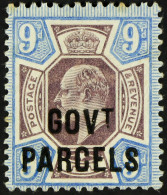 GOVT PARCELS 1902 9d Dull Purple And Ultramarine, SG O77, Mint Part OG, Light Foxing On Three Perforation Tips. Wenvoe C - Other & Unclassified