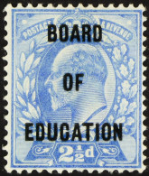 BOARD OF EDUCATION 1902-04 2Â½d Ultramarine, SG O85, Mint Lightly Hinged, Part OG With Light Wrinkle. Wenvoe Certificate - Autres & Non Classés