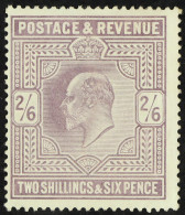 1902-10 2s6d Lilac De La Rue, SG 260, Mint Large Part OG, Lightly Hinged. Cat Â£275. - Non Classés