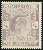 1902-10 2s6d Lilac De La Rue, SG 260, Mint Large Part OG, Lightly Hinged. Cat Â£275. - Ohne Zuordnung