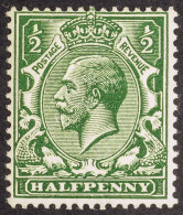 1912-24 Â½d Deep Blue Myrtle Green Wmk Cypher, Spec N14(15), Never Hinged Mint With Royal Philatelic Soc. Certificate. C - Unclassified
