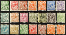 1912-24 Set, Plus Inverted Watermarks To Both 2d, Never Hinged Mint. Cat. Â£580. (21 Stamps) - Ohne Zuordnung