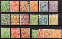 1924-26 Block Cypher Set, Plus Inverted And Sideways Sets, Never Hinged Mint. Cat. Â£540. (19 Stamps) - Sin Clasificación