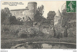 210Mq   87 Prés De Oradour Sur Vayres Chateau De Cromieres Façade Sud Animée Bassin - Oradour Sur Vayres