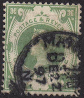 Grande Bretagne -CINQUANTENAIRE DU Règne DE VICTORIA 1 Sh Vert -  Oblitéré Y&T 103 Mi 97 1887-1900 - Oblitérés