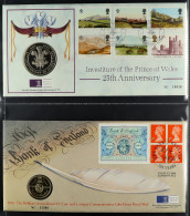 1994-2002 NUMISMATIC COVERS All Different Collection In A Cover Album, Includes Seven Covers With Â£5 Coins, 2002 Cover  - Other & Unclassified