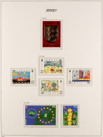 JERSEY 1969-2005 COMPREHENSIVE NEVER HINGED MINT COLLECTION In Two Hingeless Davo Albums, All Different, Includes Comple - Otros & Sin Clasificación