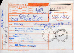 Italia (1991) - Bollettino Pacchi Contrassegno Da Cocquiio (VA) Per Pietra Ligure - (ingrandimento Fotografico) - Postal Parcels