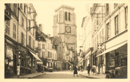 Tonnerre * Carte Photo * Rue De L'hôpital Et église Notre Dame * Commerces Magasins - Tonnerre