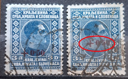 KING ALEXANDER-3 D-OVERPRINT +0.50-ERROR-SHS-YUGOSLAVIA-1926 - Gebraucht