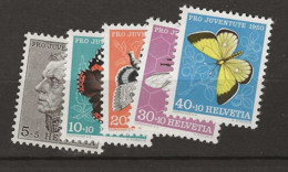 1950 MNH Switzerland Mi 550-54 Postfris** - Ungebraucht