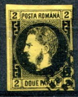 Roumanie      Prince Alexandre-Jean   N° 14 Oblitéré Un Petit Clair - 1858-1880 Moldavia & Principado