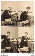 411Po   Serie Complete De 4 Cpa L'enfant Et La Lettre Aux Grands Parents (meme Correspondance) DND - Collections, Lots & Séries