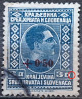 KING ALEXANDER-3 D-OVERPRINT +0.50-ERROR-SHS-YUGOSLAVIA-1926 - Oblitérés