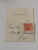 Enveloppe +carte Visite, Diekirch 1948 - Covers & Documents