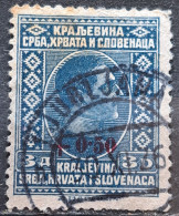 KING ALEXANDER-3 D-OVERPRINT +0.50-POSTMARK LJUBLJANA-SLOVENIA-SHS-YUGOSLAVIA-1926 - Gebruikt