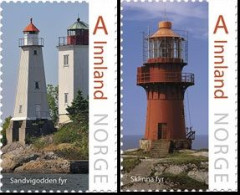 Norway Norwegen Norge 2016 Lighthouses Set Of 2 Stamps MNH - Nuovi