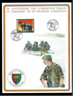 1992 BELG.MIL.CARD FDC  2369 : 50é ANNIVERSAIRE DES COMMANDOS BELGES /BELGISCHE COMMANDO'S - Documenti Commemorativi