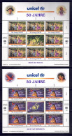 UNO Wien 1996 - 50 Jahre UNICEF, Nr. 218 - 219 Im Klb., Postfrisch ** / MNH - Nuevos