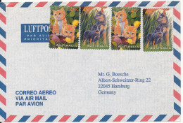 Australia Air Mail Cover Sent To Germany DOGS And CATS - Briefe U. Dokumente