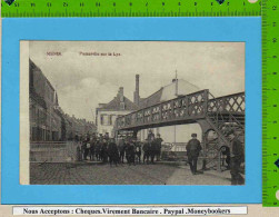 CPA : MENIN  MENEN Passerelle Sur La LYS Belle Animation Cachet Felpost - Menen