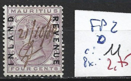 MAURICE FISCAUX POSTAUX 2 Oblitéré Côte 11 € - Maurice (1968-...)