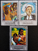 Yémen Du Nord 1968 Airmail - Paintings By Paul Gauguin   Stampworld N° 641_642_644 - Yemen