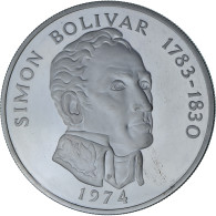 Panama, 20 Balboas, Simon Bolivar, 1974, Franklin Mint, Argent, FDC, KM:31 - Panamá