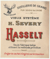 HASSELT - Distillerie De GRAINS - Seigle & Orge - Alcohols & Spirits