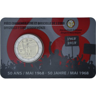 Belgique, Chute Du Mur De Berlin, 2 Euro, 2018, Bruxelles, Coin Card, FDC - Belgium