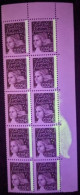 Variété 3444** Bloc De 10, Belle Bavure De Phosphore - Unused Stamps